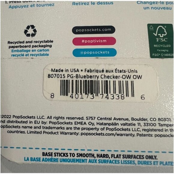 PopSockets PopGrip 3 Design Cell Phone Grip & Stand 3Pk - Picture 5 of 13